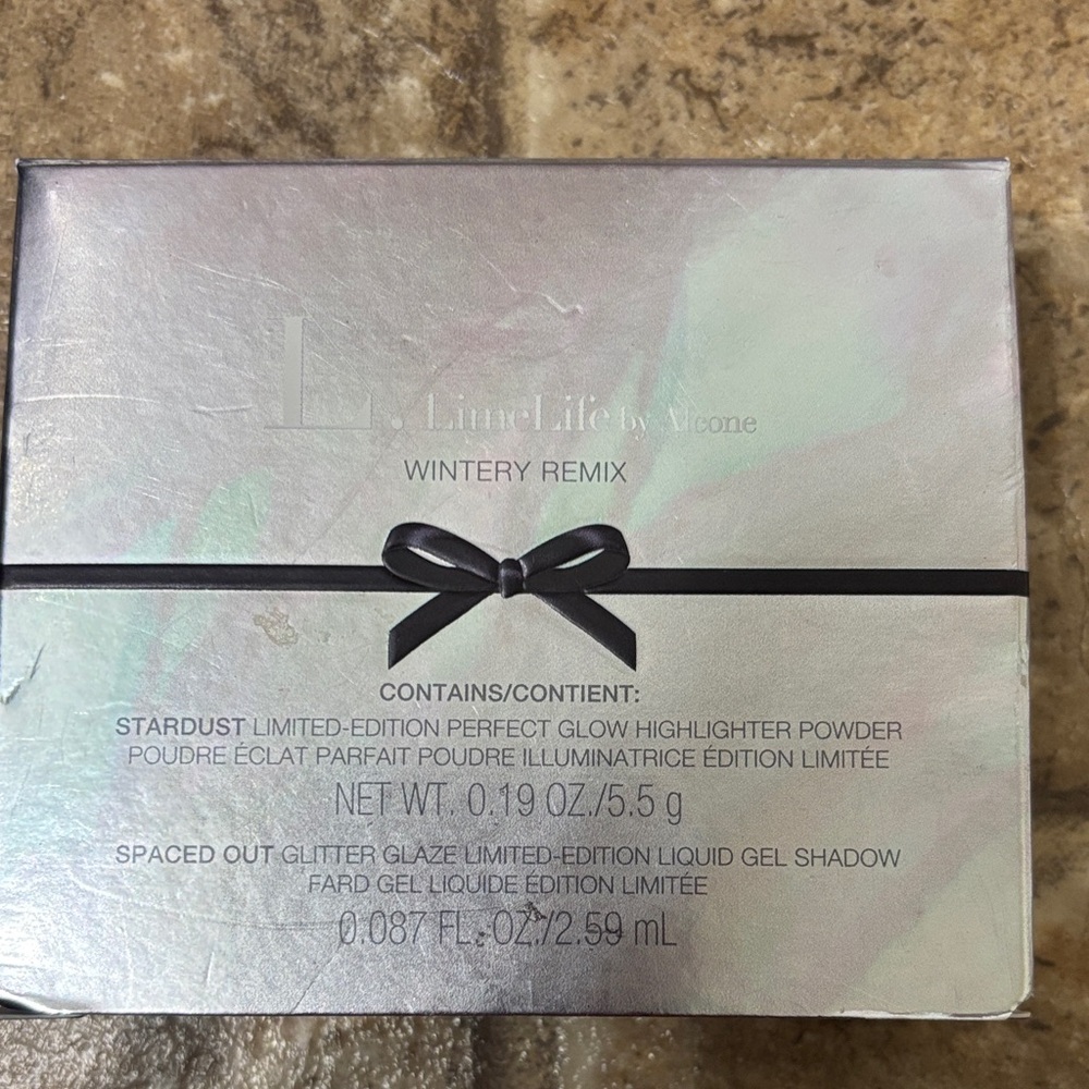 Stardust Perfect Glow Highlighter Powder and Glitter Glaze Liquid Gel Shadow.